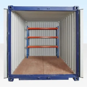 Adjustable, Heavy Duty Three Tier Container Racking (Single Bay)