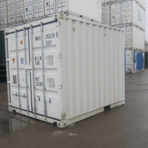 10Ft X 8Ft Shipping Container (One Trip) – White