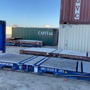40ft x 8ft Used Shipping Container – Flat-Rack