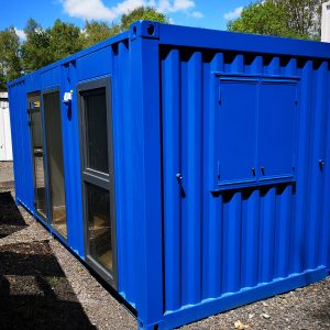 12Ft x 7Ft 6in Steel Mobile Anti-Vandal Office Cabin